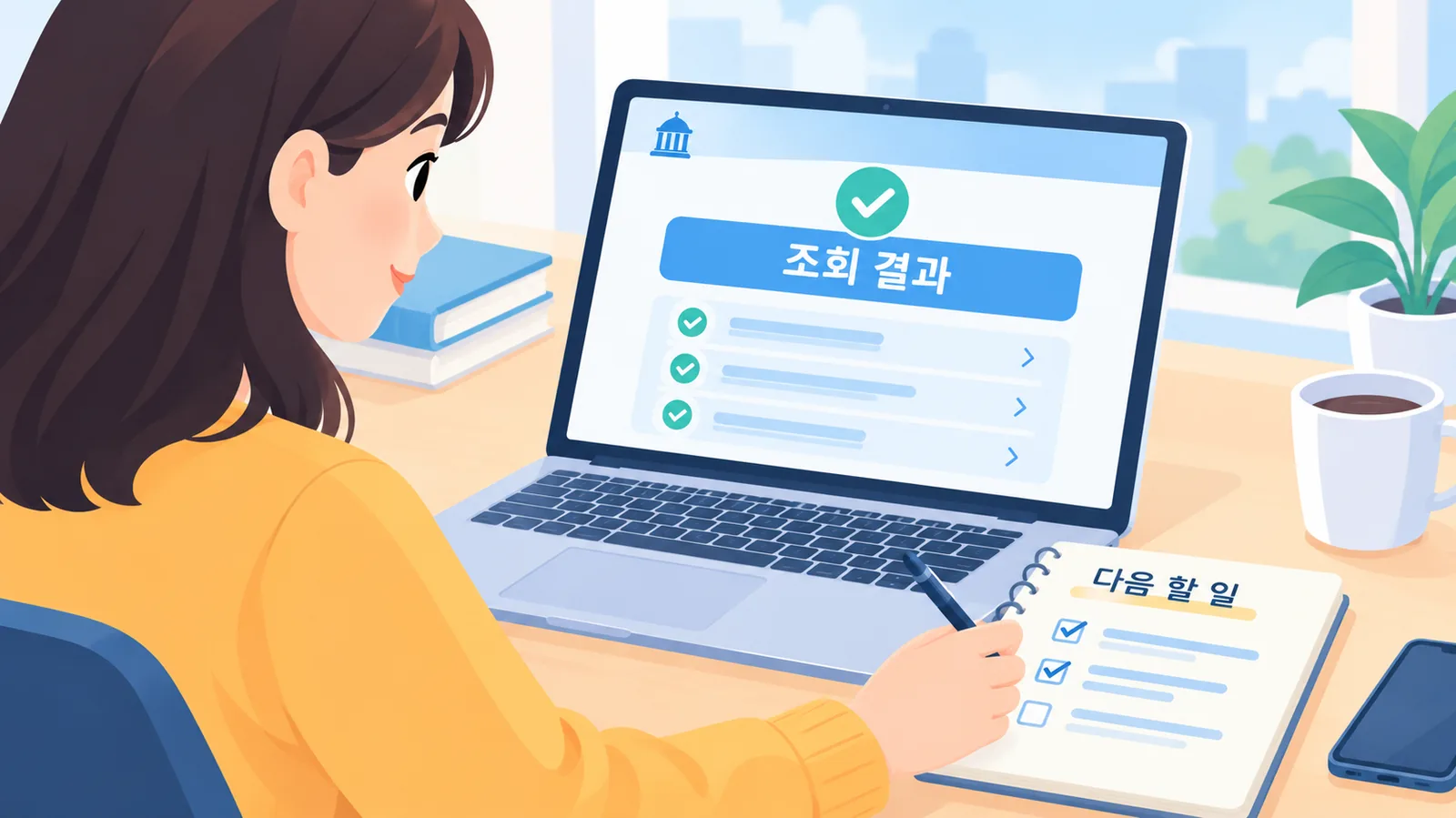 조회 결과는 어떻게 읽고, 무엇을 해야 하나요?