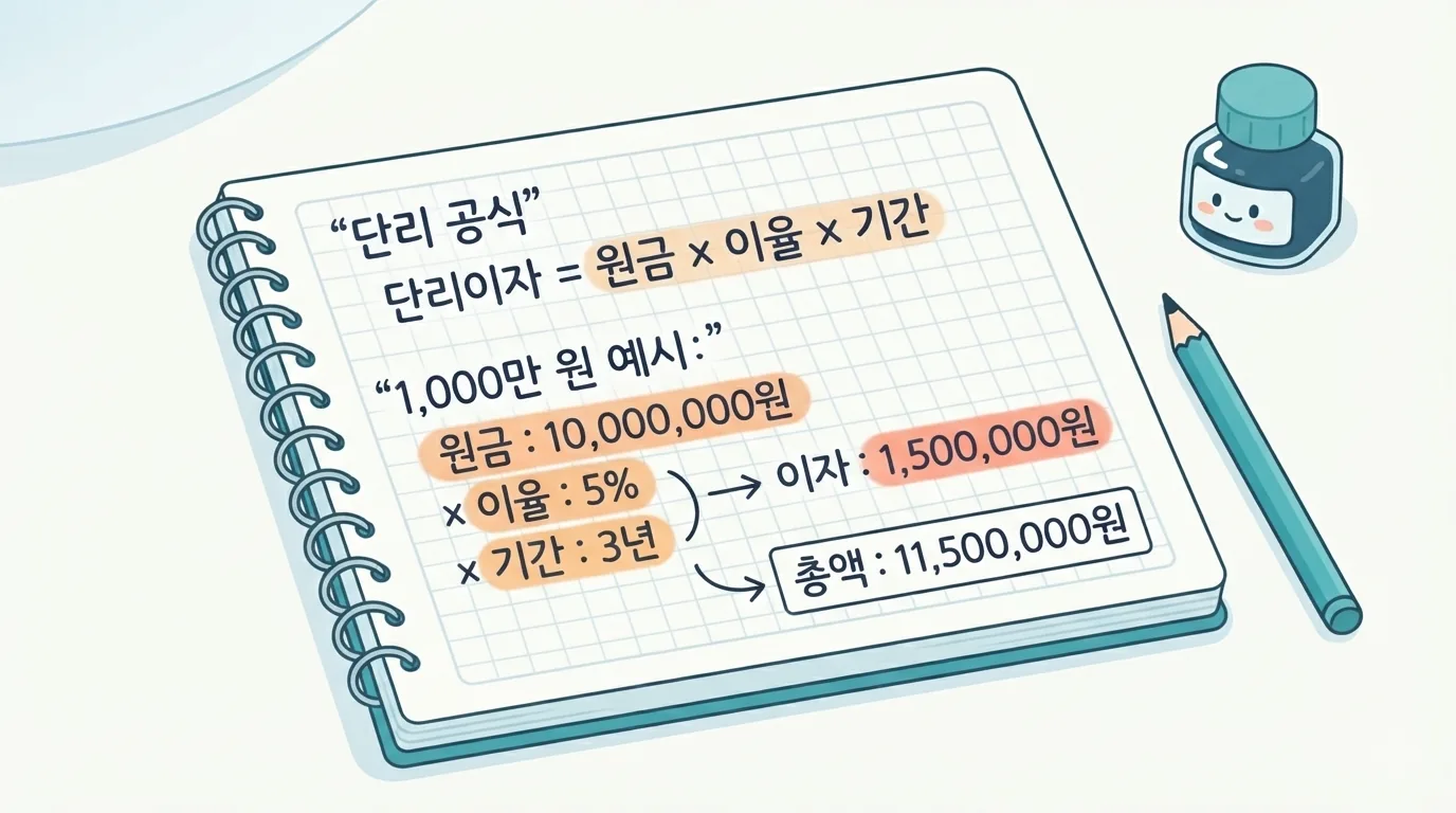 대출 이자는 어떤 공식으로 계산하나요?