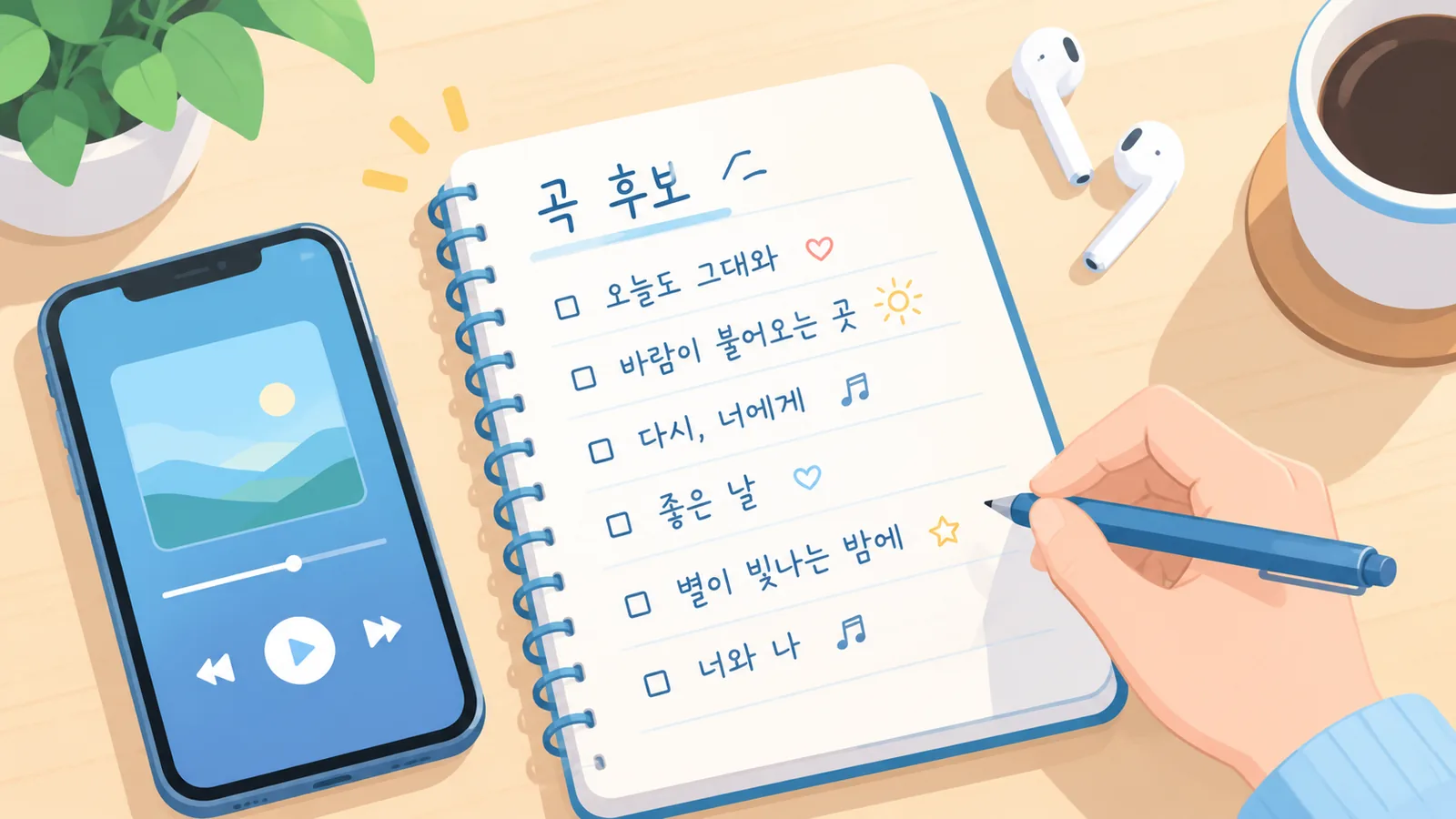 그에게 맞는 노래는 어떤 기준으로 고를까