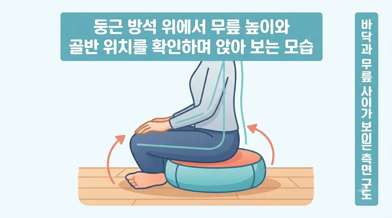 명상 방석 추천 5가지 기준, 허리와 무릎이 편해지는 선택법