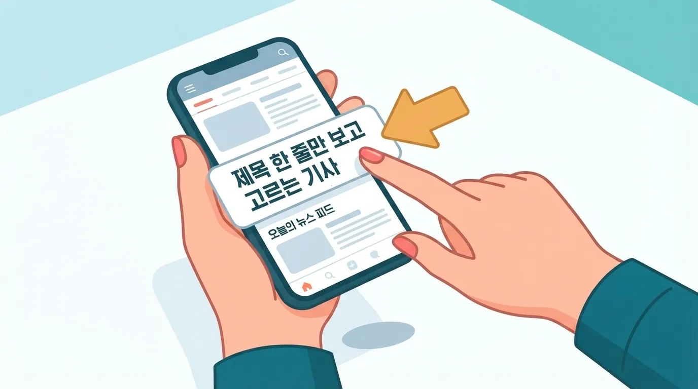 뉴스 기사 제목은 무엇을 해야 하나요?