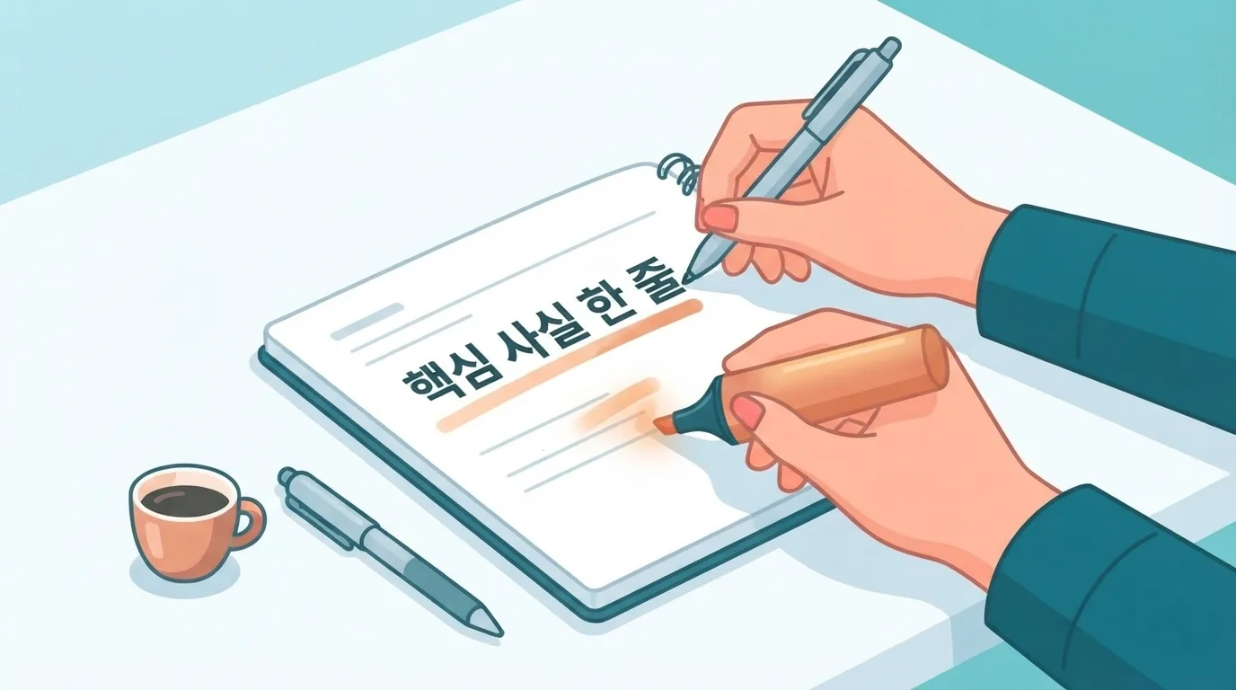 제목을 쓰기 전에 무엇부터 정리해야 하나요?