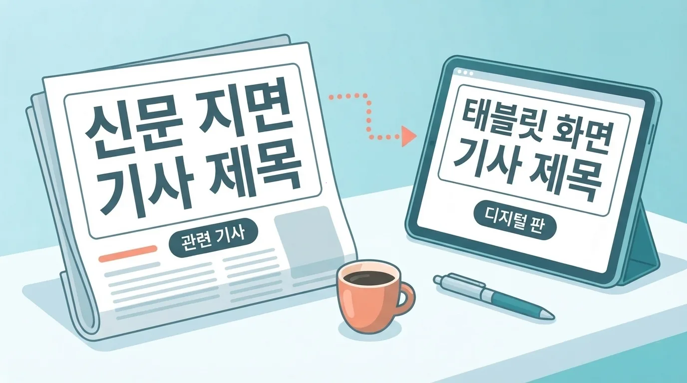 기사 유형별로 제목은 어떻게 달라지나요?