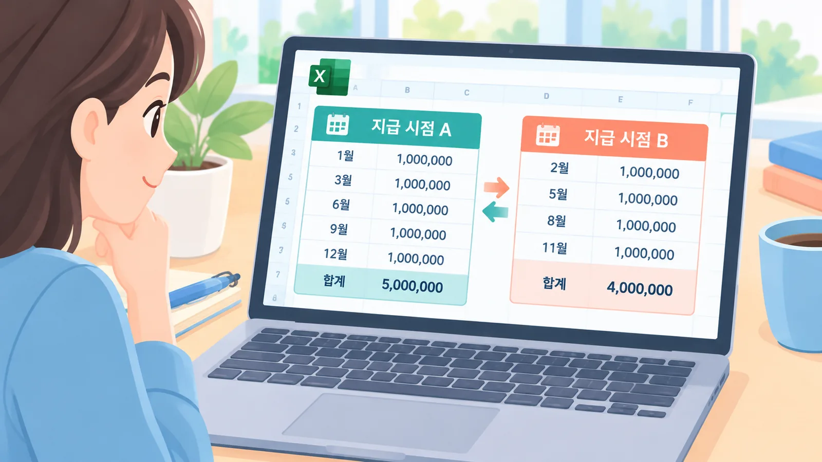 적립 후 모일 금액과 필요한 기간은 어떻게 구하나요?