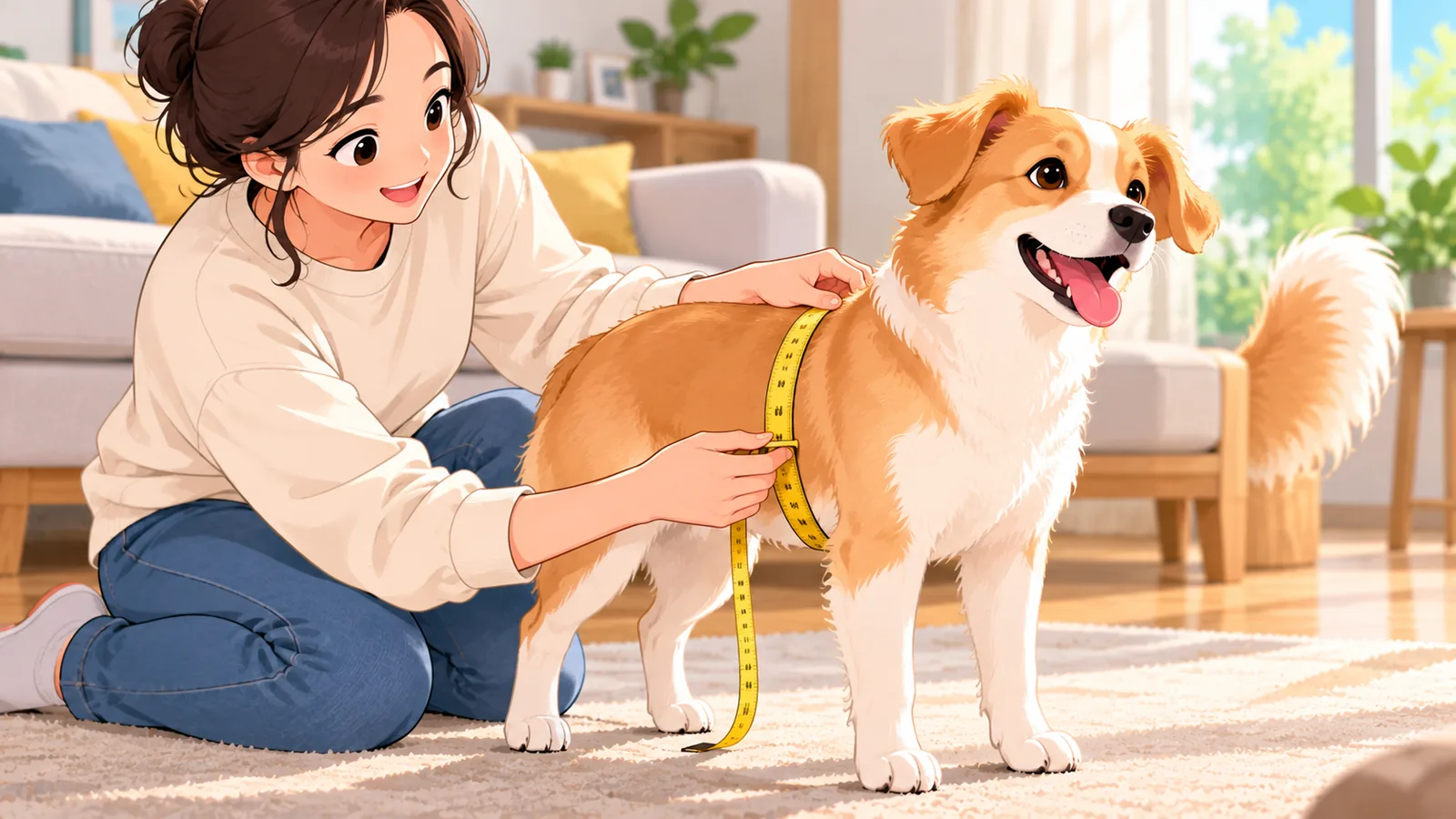 강아지 하네스 사이즈는 어떻게 재야 할까요