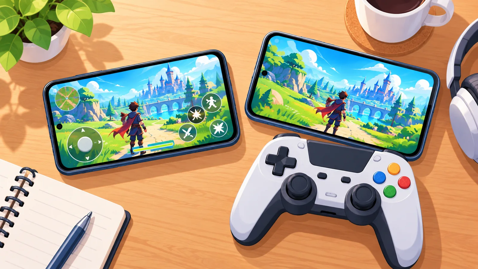Perbandingan kawalan sentuh dan controller fizikal di atas meja