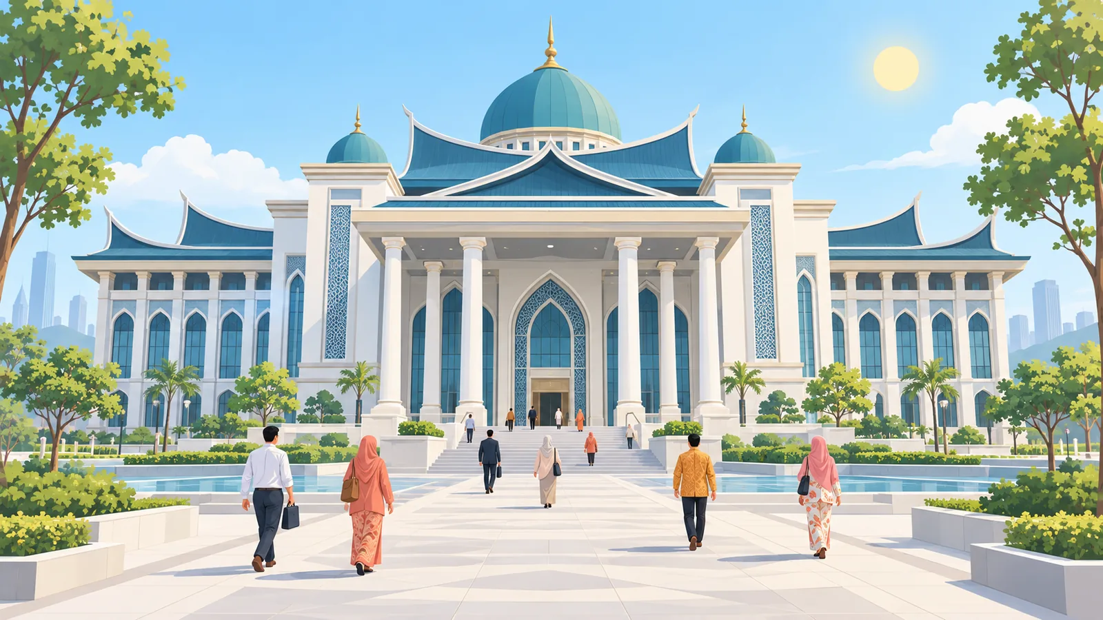 Bangunan mahkamah di bandar Malaysia