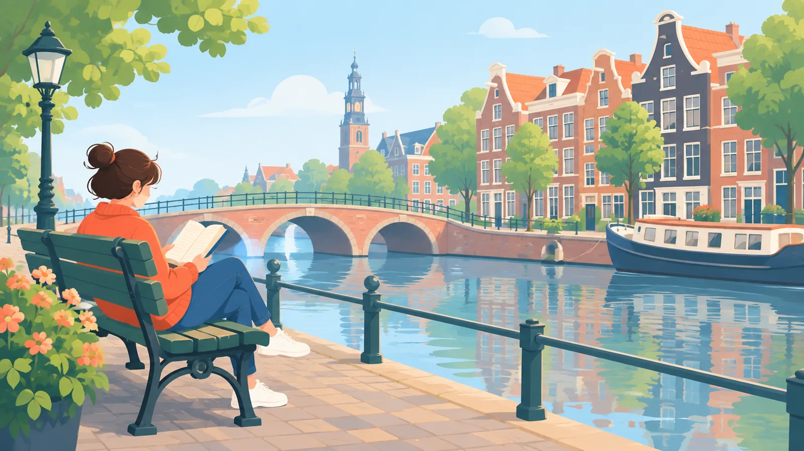 Oude stenen ruïnes met een paperback op een muurtje