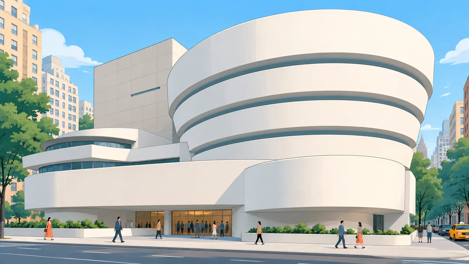 Het Guggenheim Museum aan Fifth Avenue