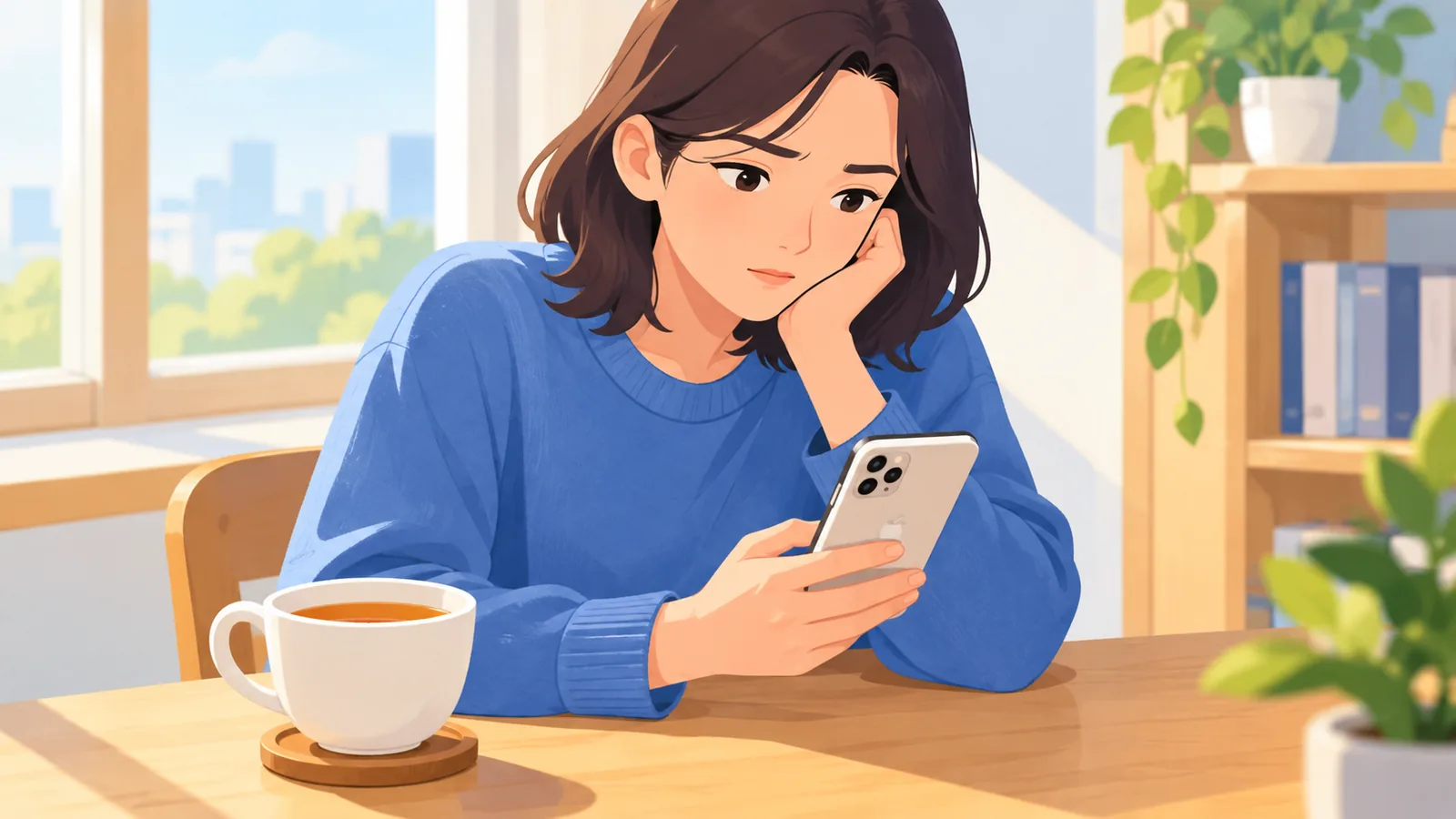 iPhone ਉੱਤੇ Safari ਖੋਲ੍ਹ ਕੇ ਪੁਰਾਣਾ ਪੰਨਾ ਲੱਭਦਾ ਵਿਅਕਤੀ
