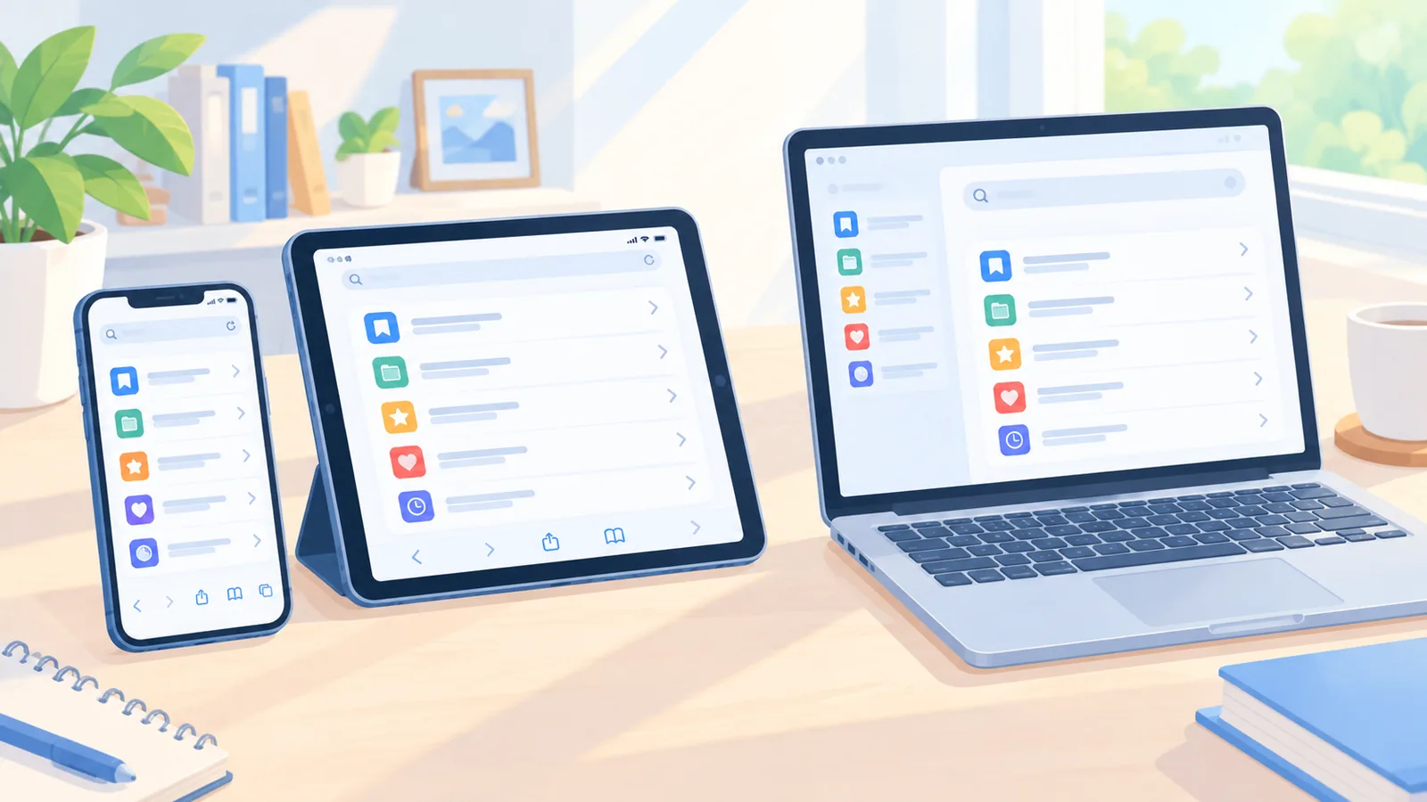 iPhone, iPad ਅਤੇ Mac ਇੱਕੋ ਮੇਜ਼ ਉੱਤੇ ਸਿੰਕ ਹੁੰਦੇ ਹੋਏ