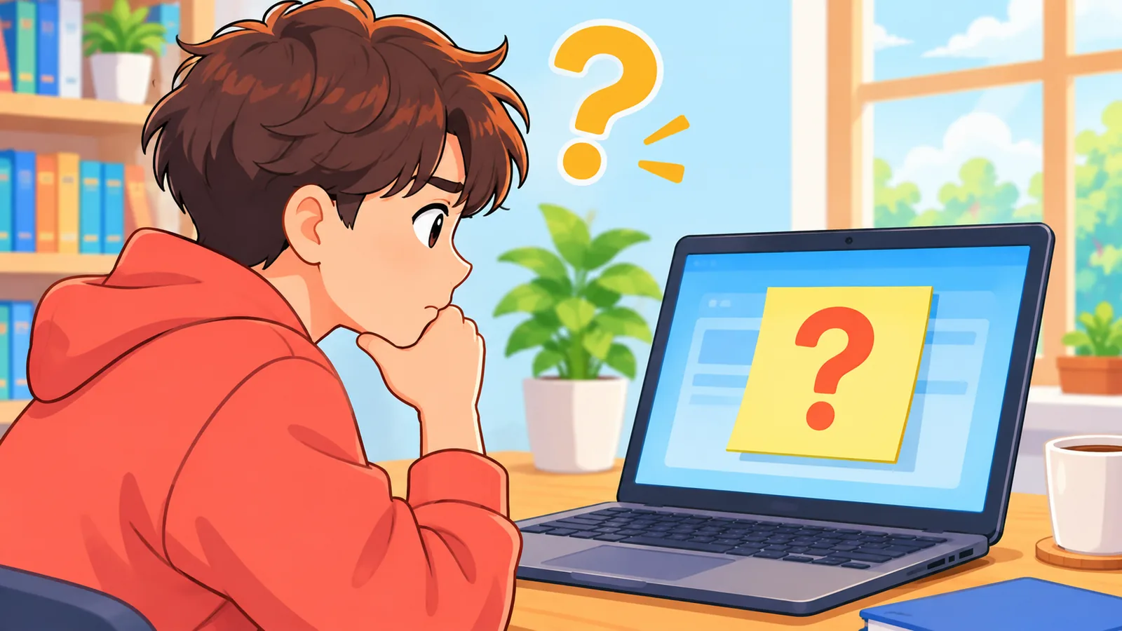Pessoa tirando dúvidas sobre jogos da Steam no computador