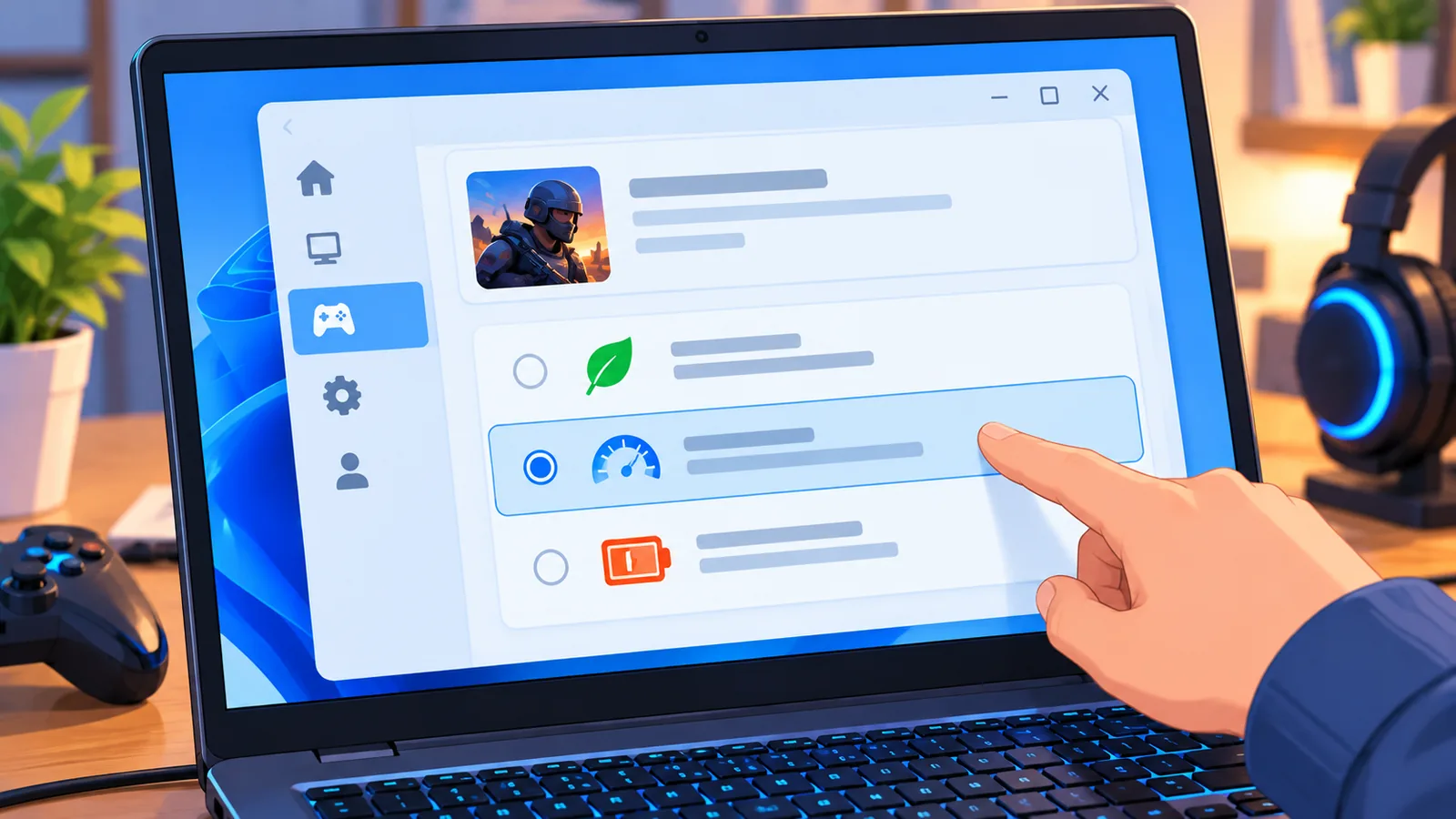 Configuração de elementos gráficos do Windows com a GPU de alto desempenho