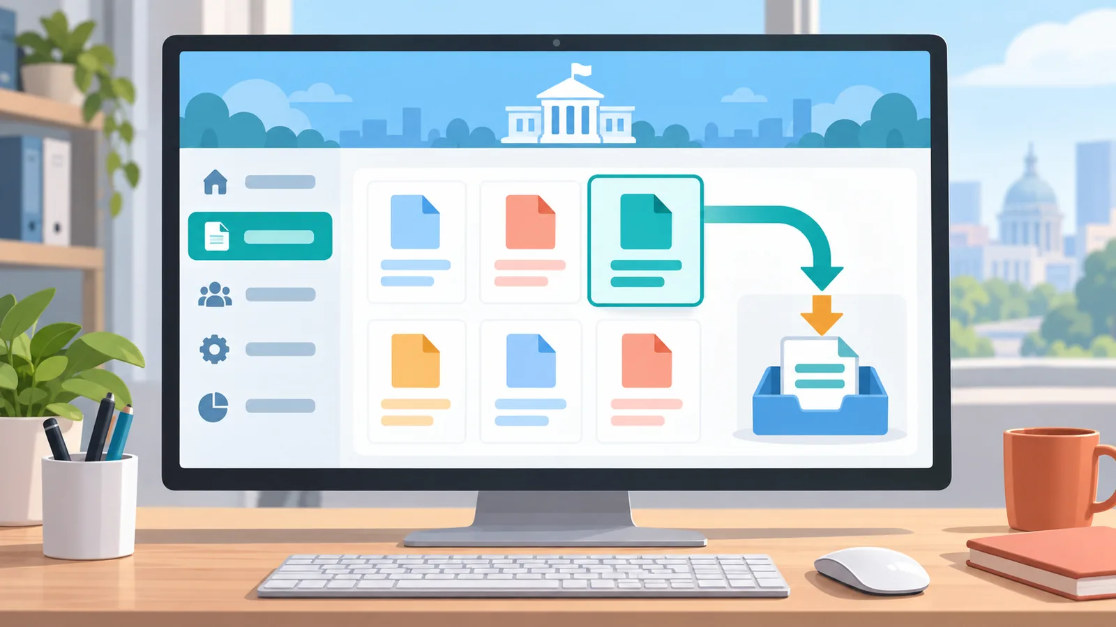 Tela de computador com portal oficial de educação do eleitor