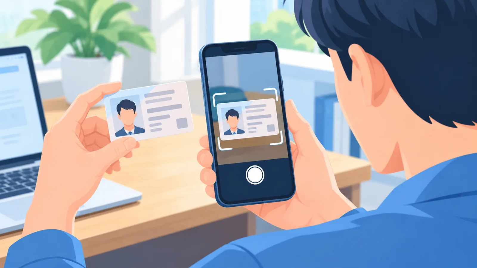 Cadastro online de conta de investimento com verificação de identidade