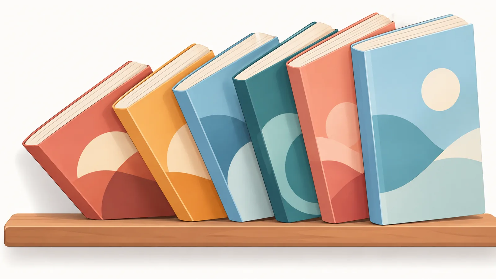 Livros de bolso clássicos dispostos em uma prateleira