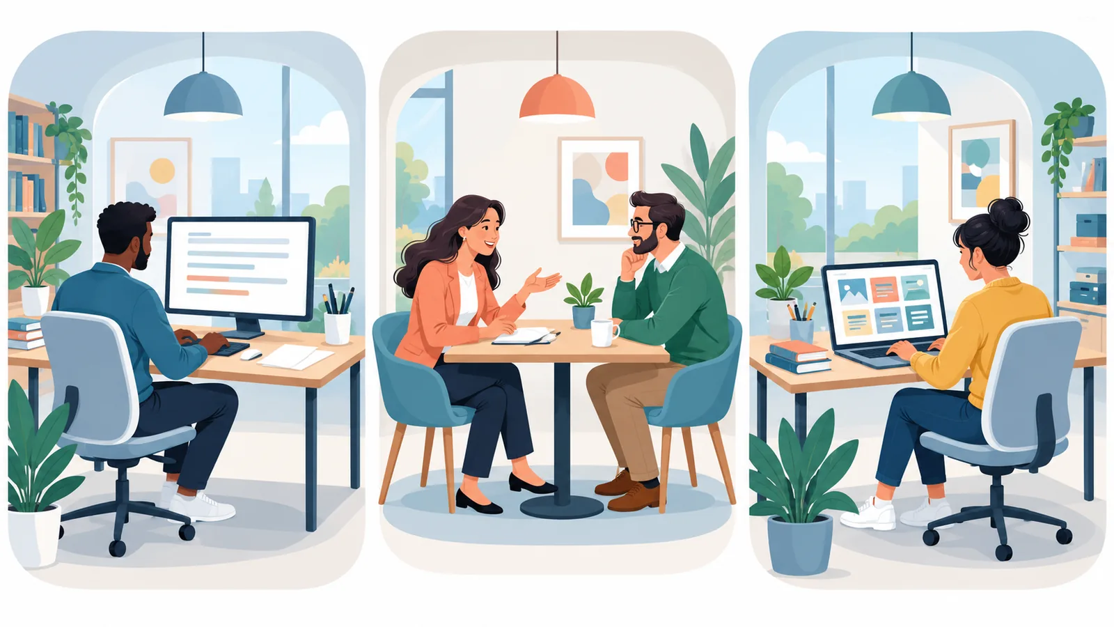 Trei tipuri de colaborare: autor, coaching și builder de CV