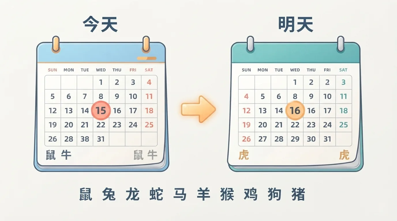 Două calendare așezate alături, cu date diferite marcate pentru comparație