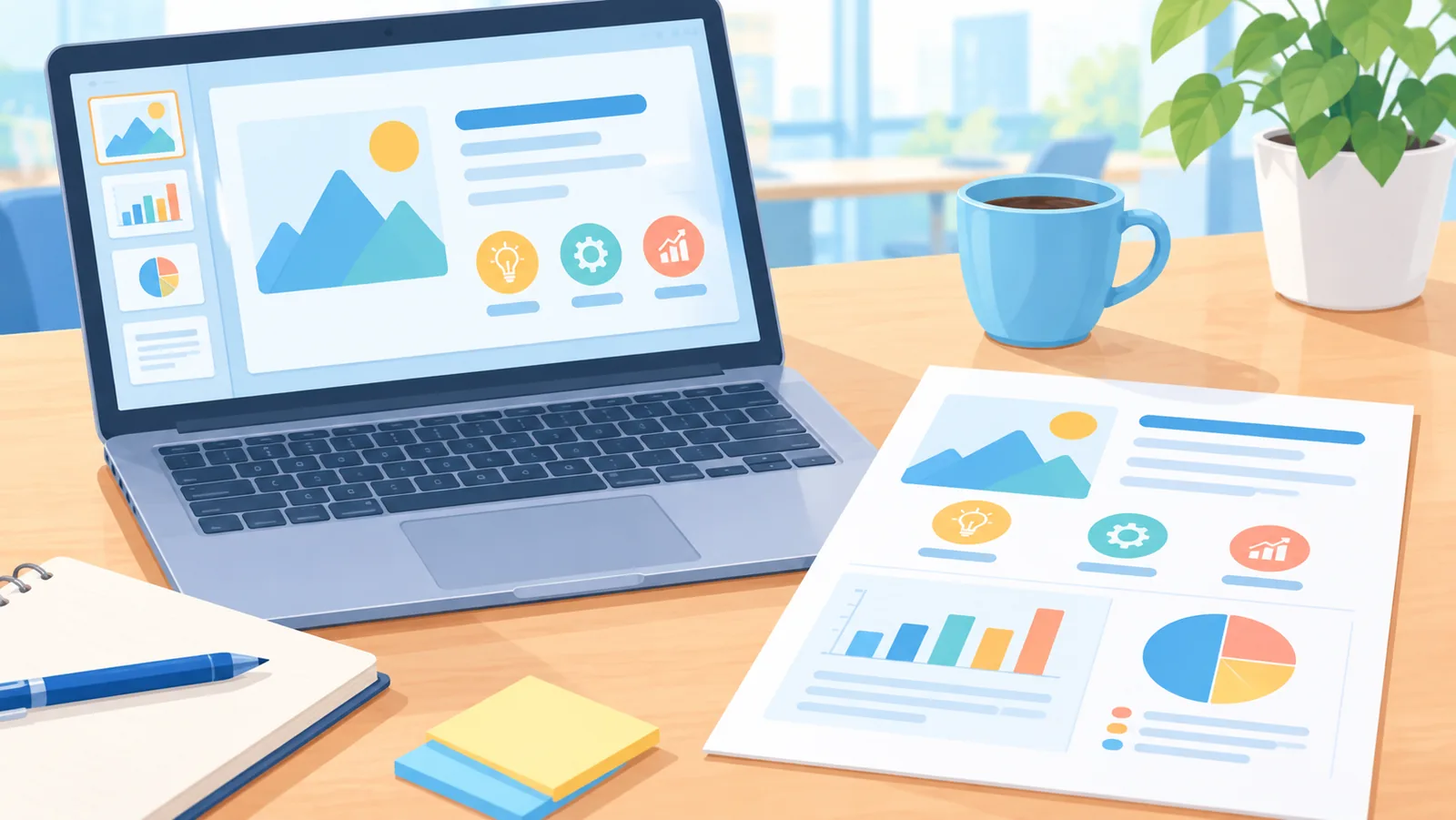 Pitch deck și rezumat de o pagină pregătite pentru investitori