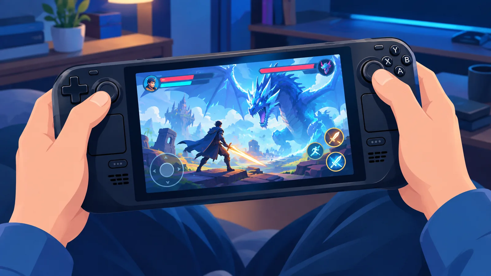 การเล่นเกมแอ็กชัน RPG บน Steam Deck