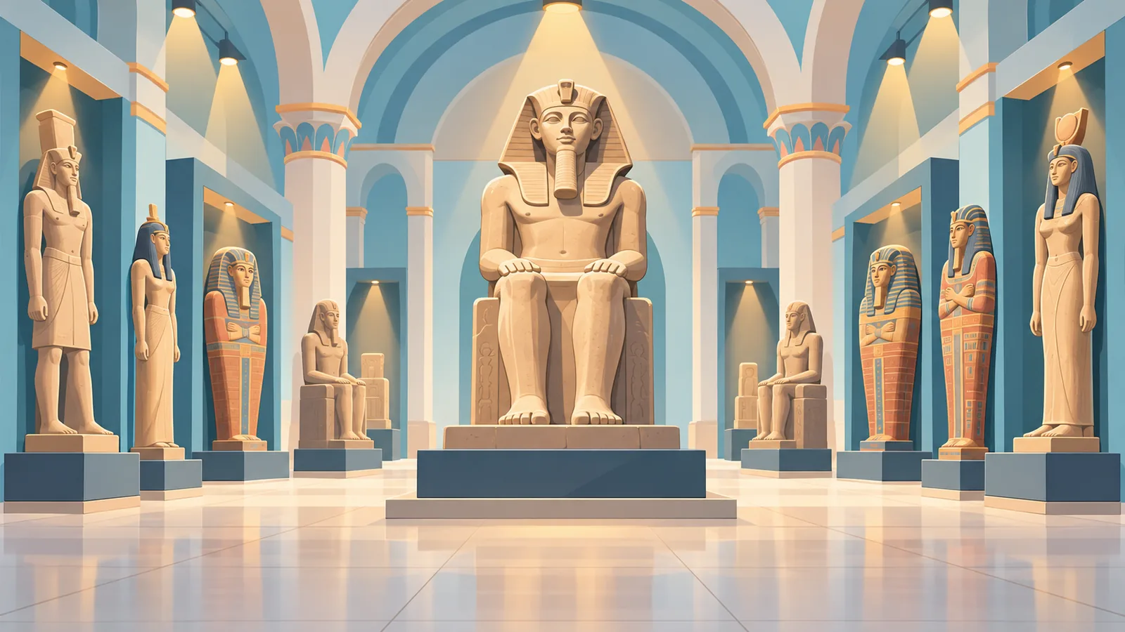 ห้องจัดแสดงโบราณวัตถุอียิปต์ที่ The Met