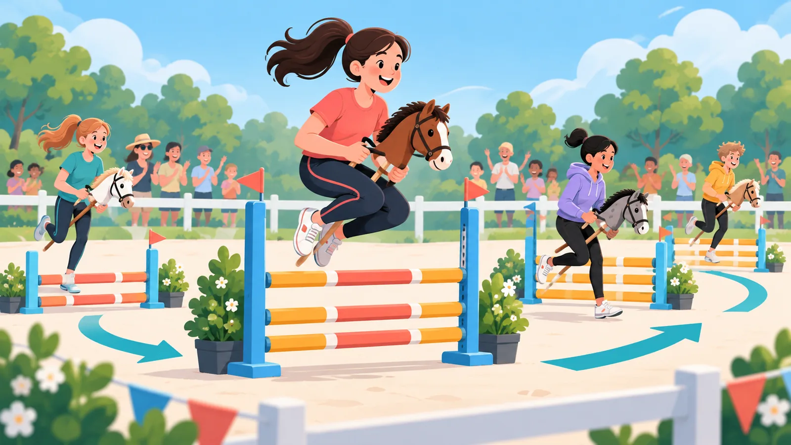 การแข่งขัน Show Jumping สำหรับ Hobby Horse