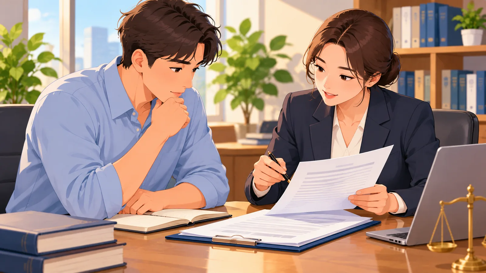 การพบทนายครั้งแรกเพื่อหารือเรื่องพินัยกรรม