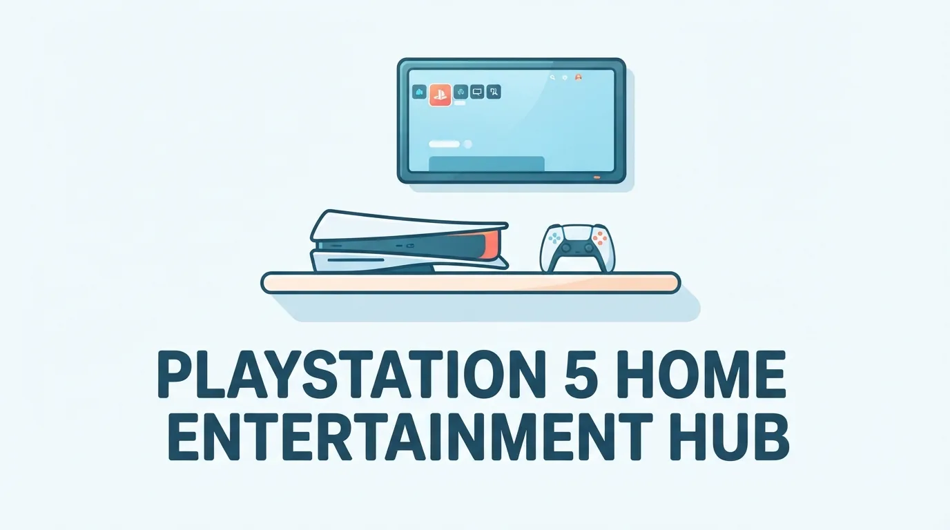 Bağımsız bir oyun ekranı ve PS5 konsolu