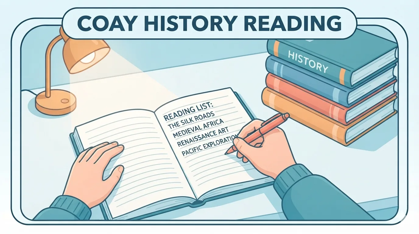 Okuma listesi hazırlayan kişi ve kitap yığını
