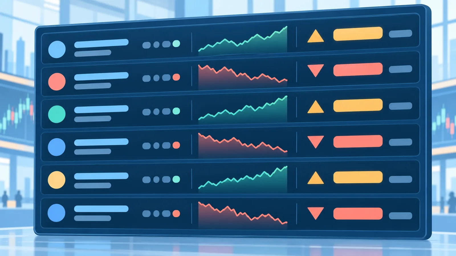 Borsa ekranında işlem gören fon fiyatları