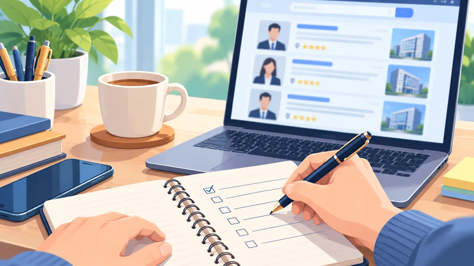 Kaynak listesi içeren defter ve web sitesi açık dizüstü bilgisayar