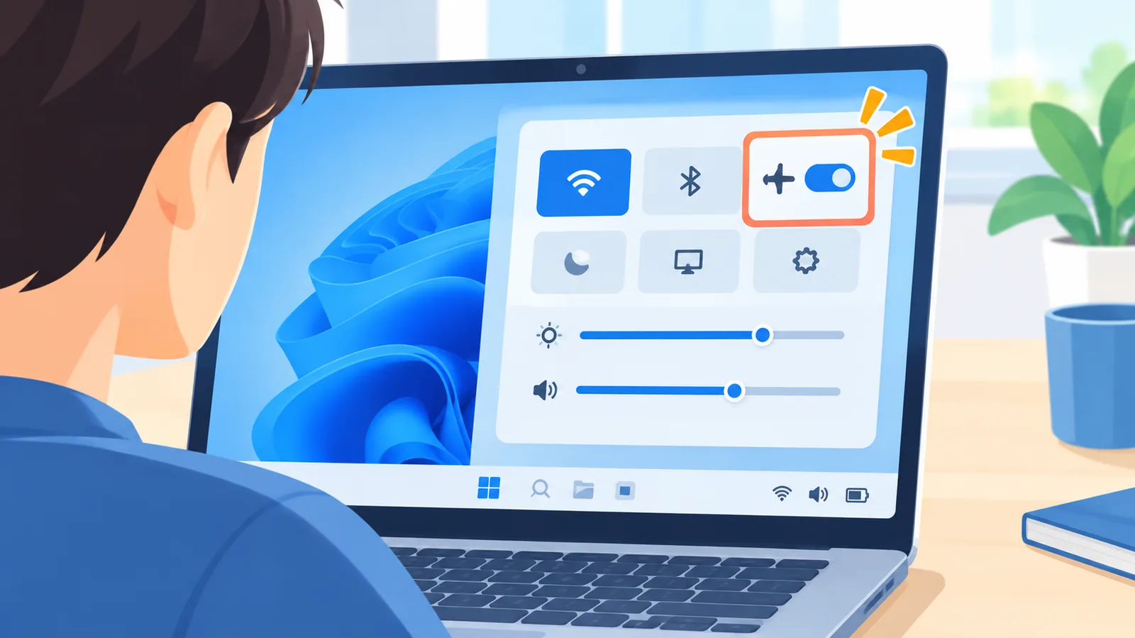 Швидкі налаштування Wi‑Fi і режиму «у літаку» у Windows