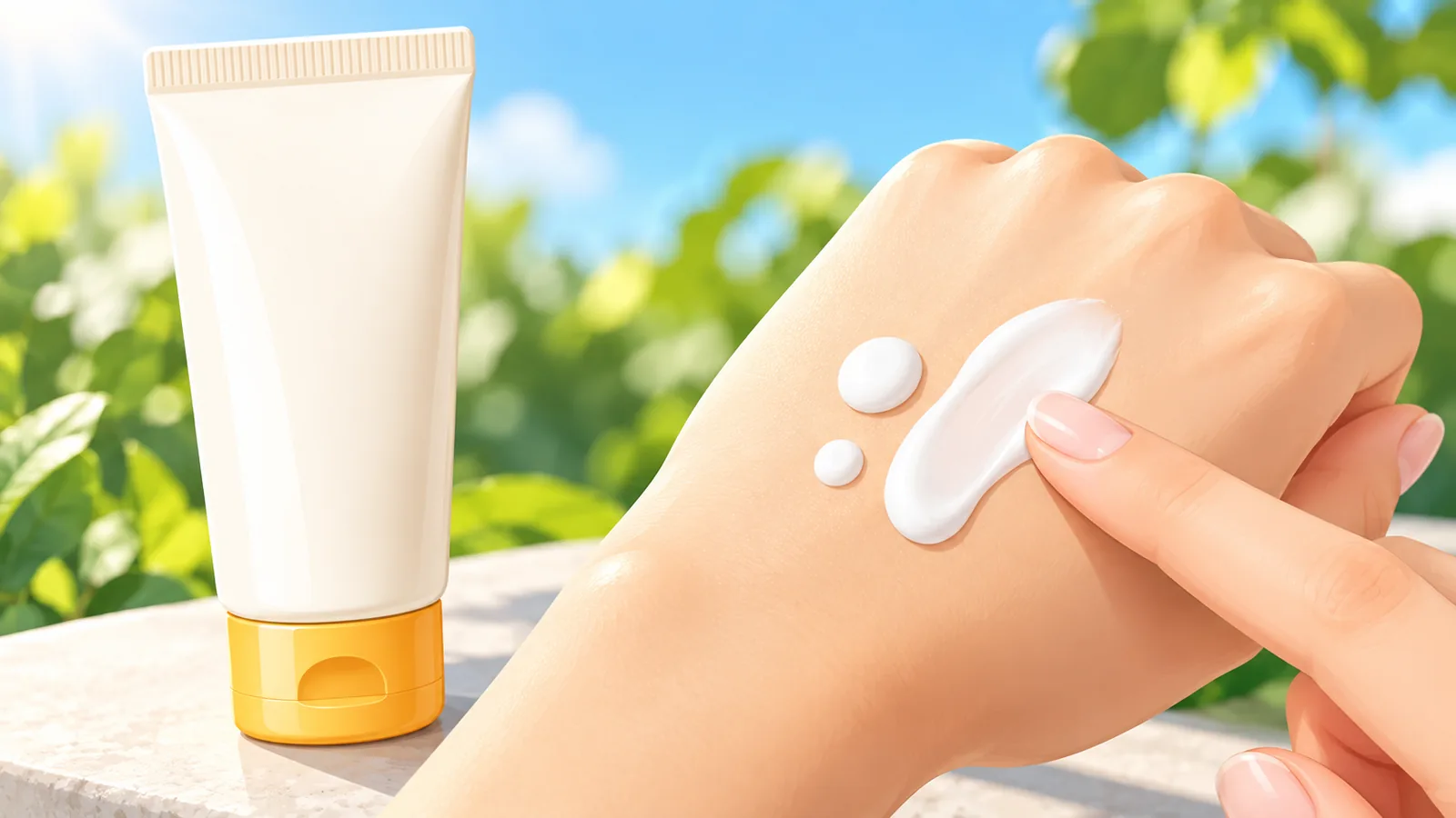 Hàng sản phẩm chăm sóc da đặt cạnh nhau để so sánh