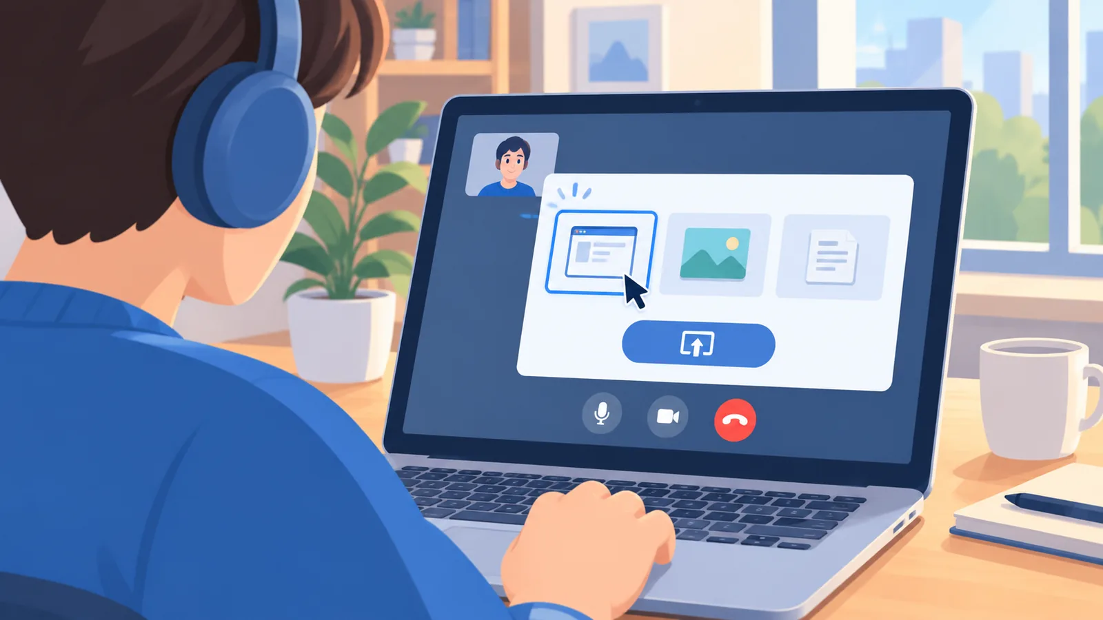 Chọn cửa sổ phim để chia sẻ trong kênh thoại Discord