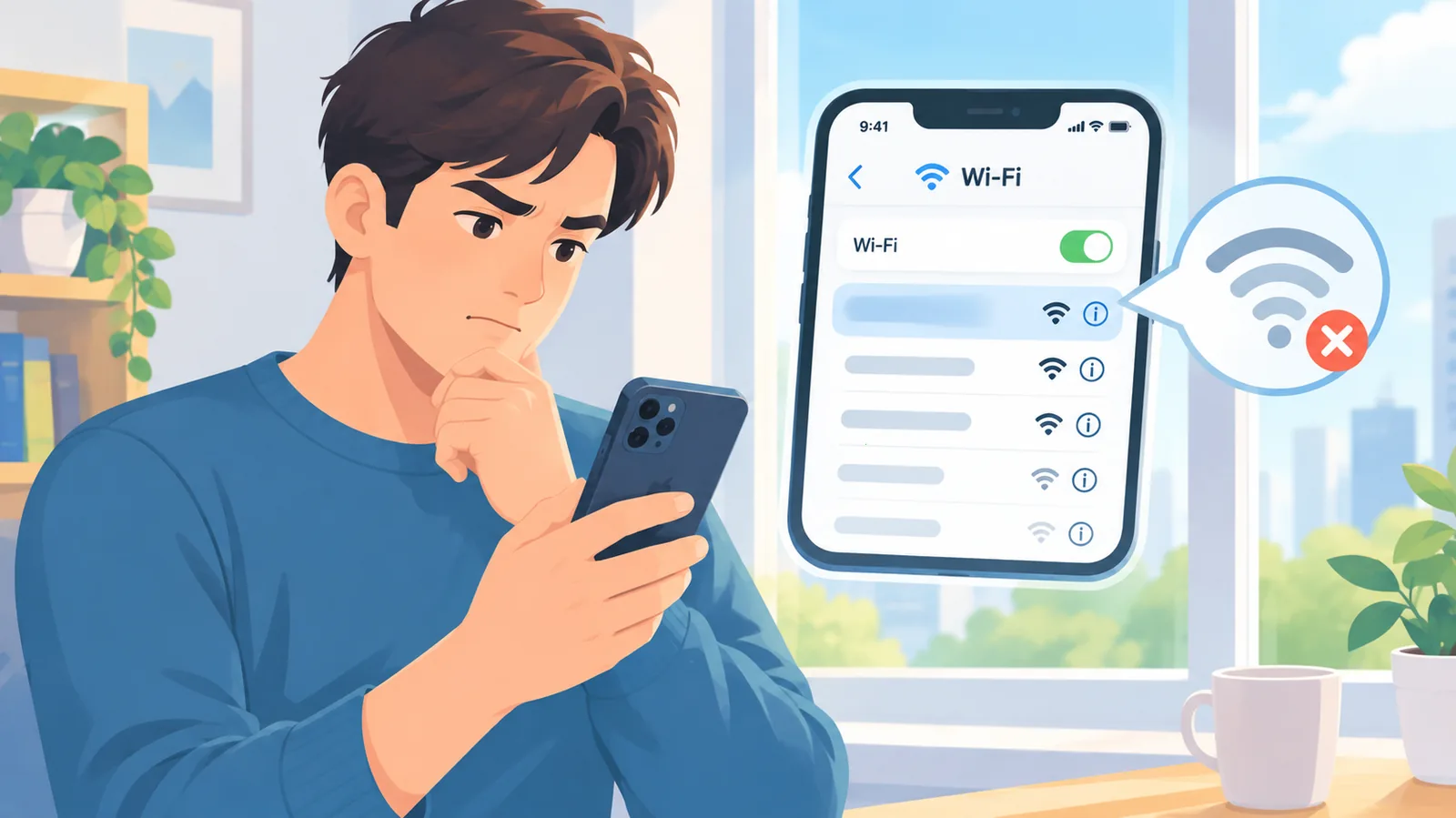 Người dùng kiểm tra tín hiệu mạng trên iPhone khi game bị giật