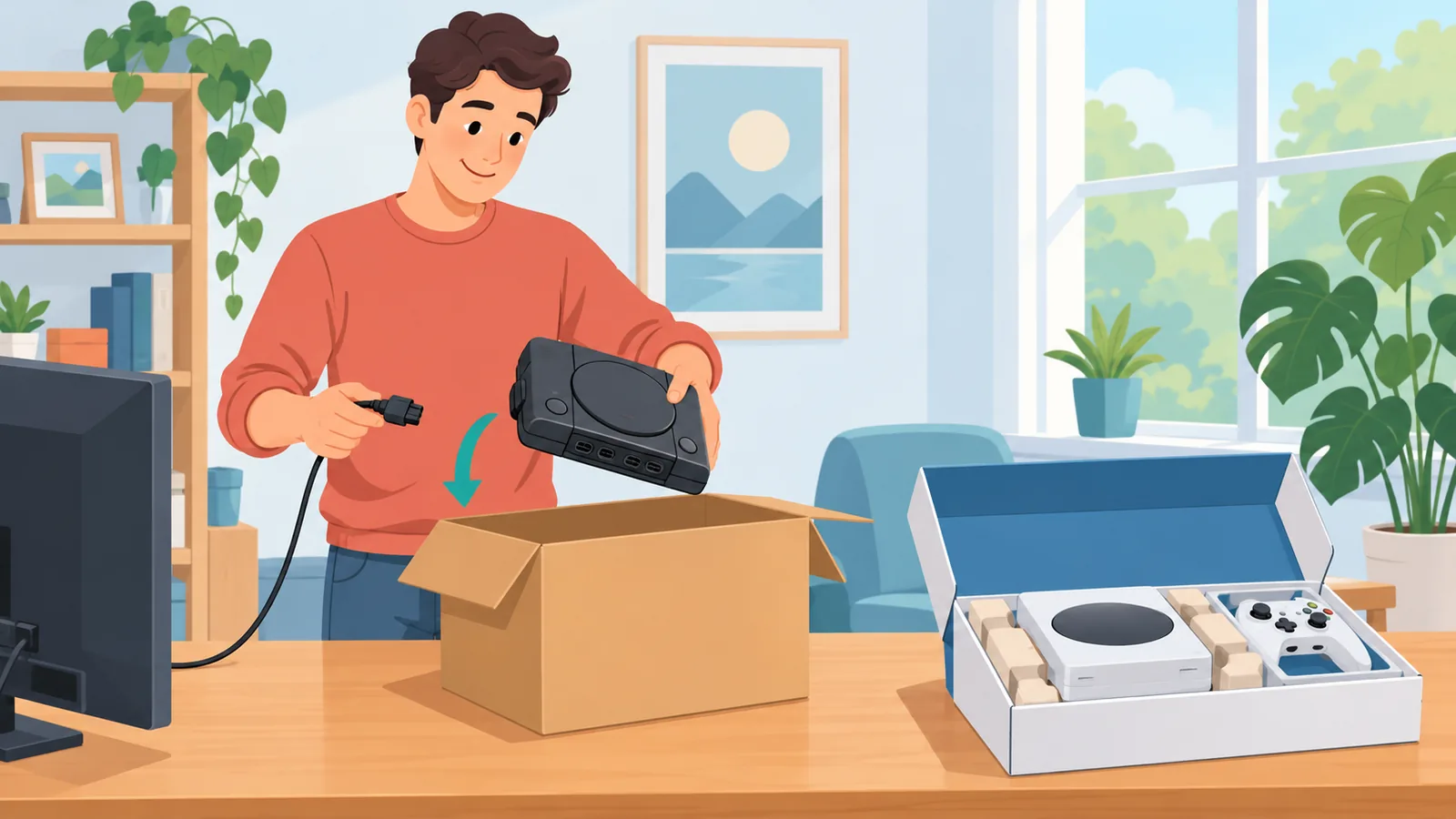 Chuyển từ máy chơi game cũ sang máy mới và chuẩn bị hủy kích hoạt máy cũ