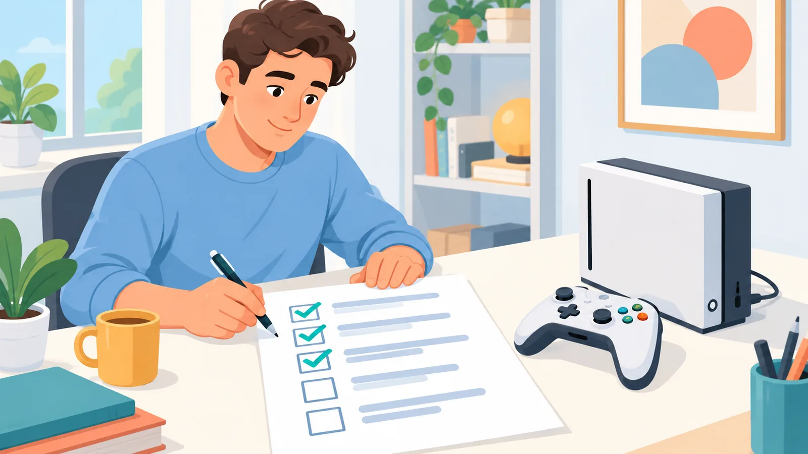 Người dùng rà soát danh sách kiểm tra trước khi thử chạy game