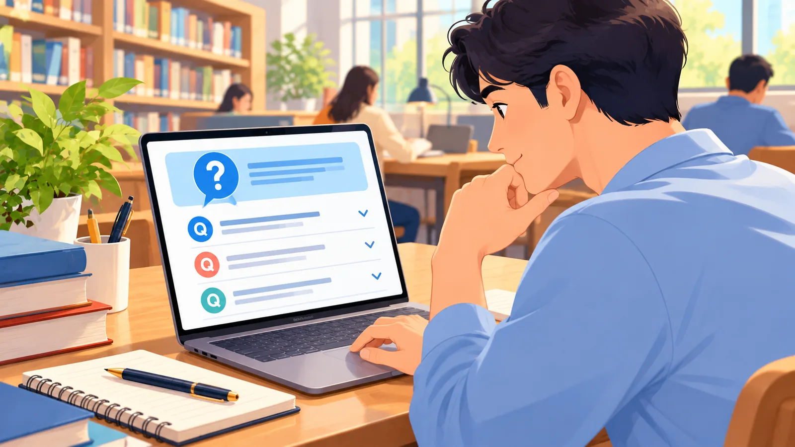Người tìm câu trả lời trên trang web hướng dẫn cử tri