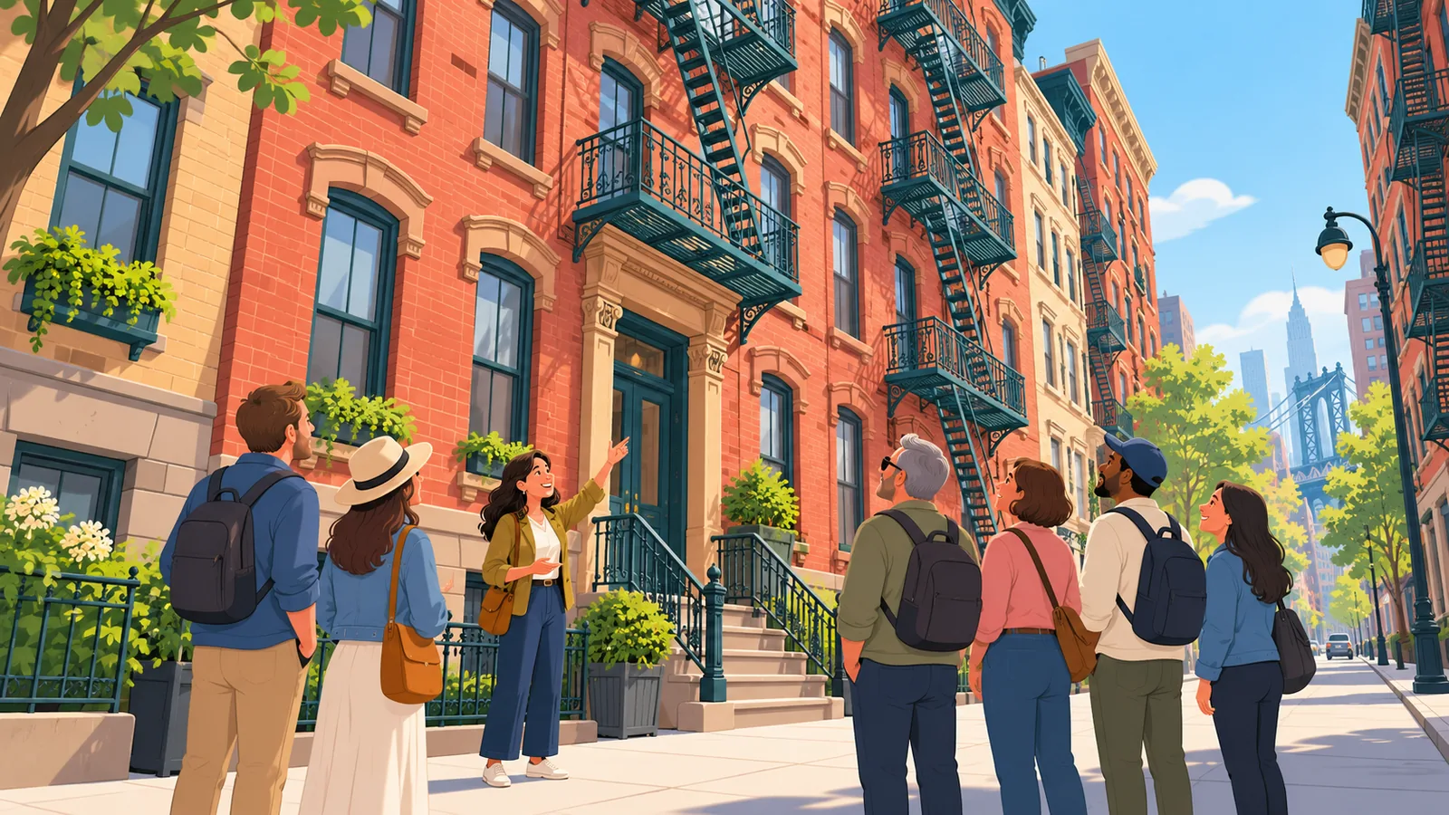 Tòa nhà trọ cũ ở Lower East Side nơi tổ chức tour tham quan