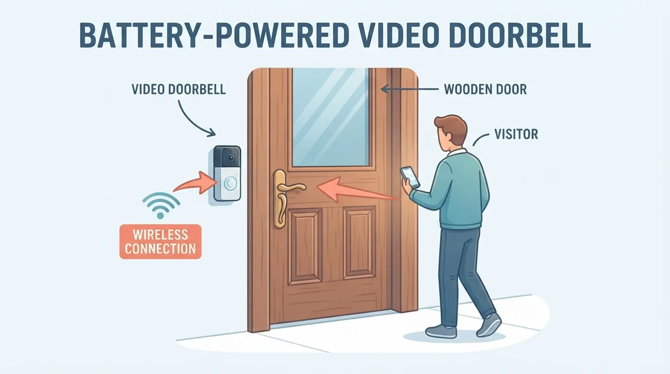 Các mẫu camera an ninh và chuông cửa xếp cạnh nhau để so sánh