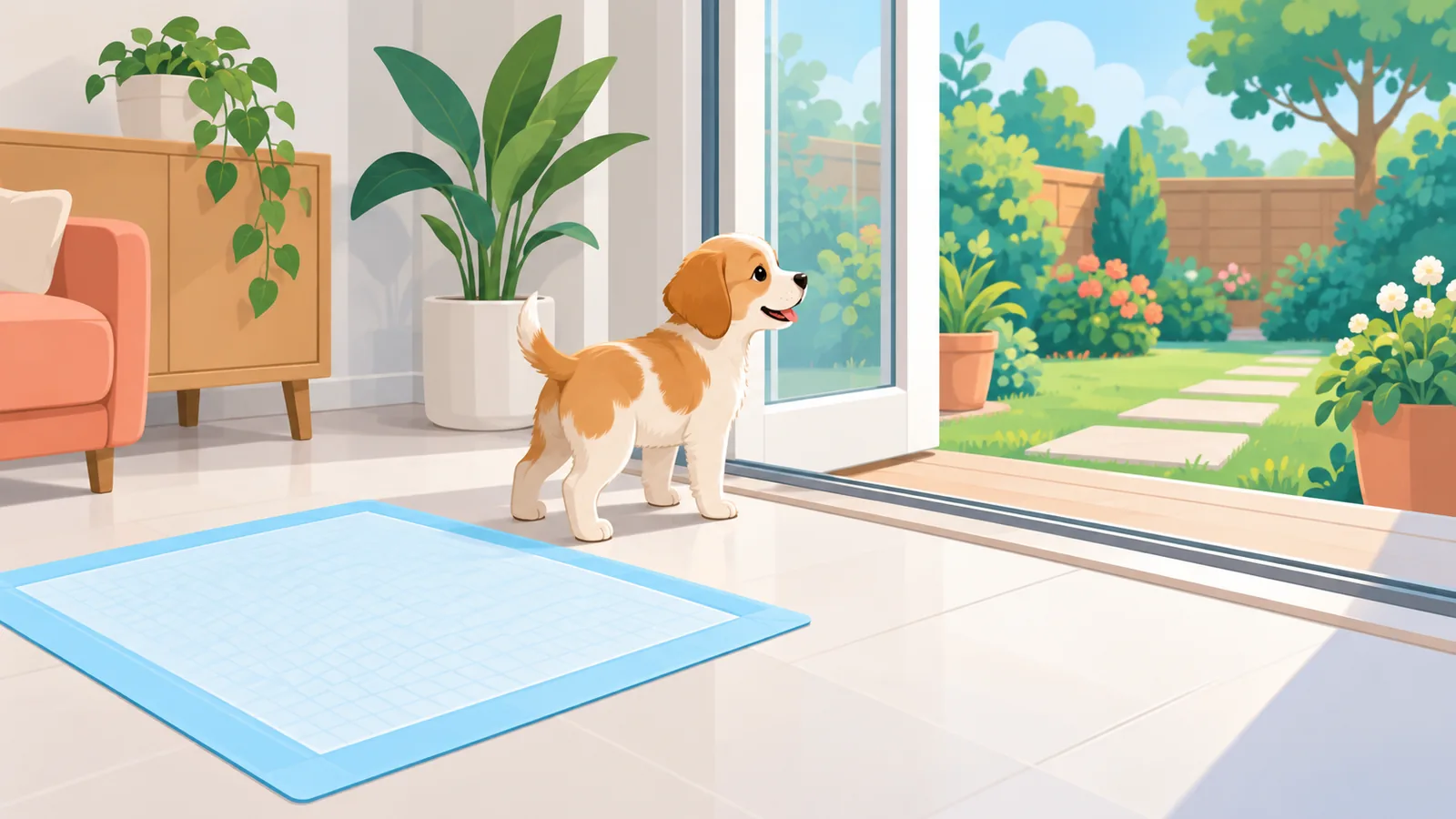 Tấm lót được đặt gần cửa ra vào hướng ra sân