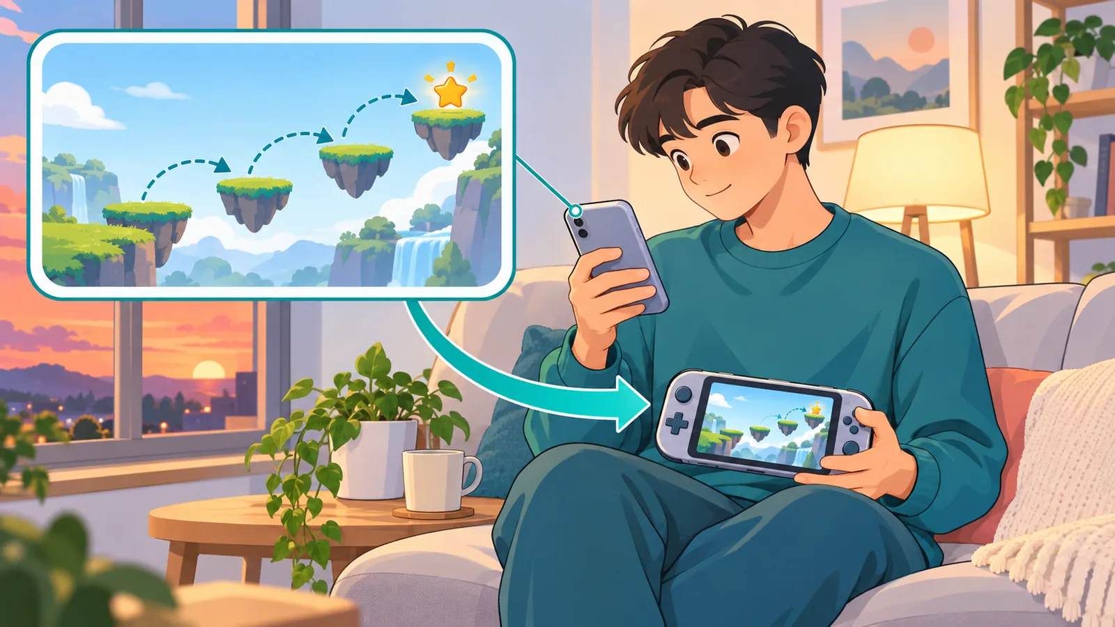 Người chơi tìm hiểu hướng dẫn trên điện thoại