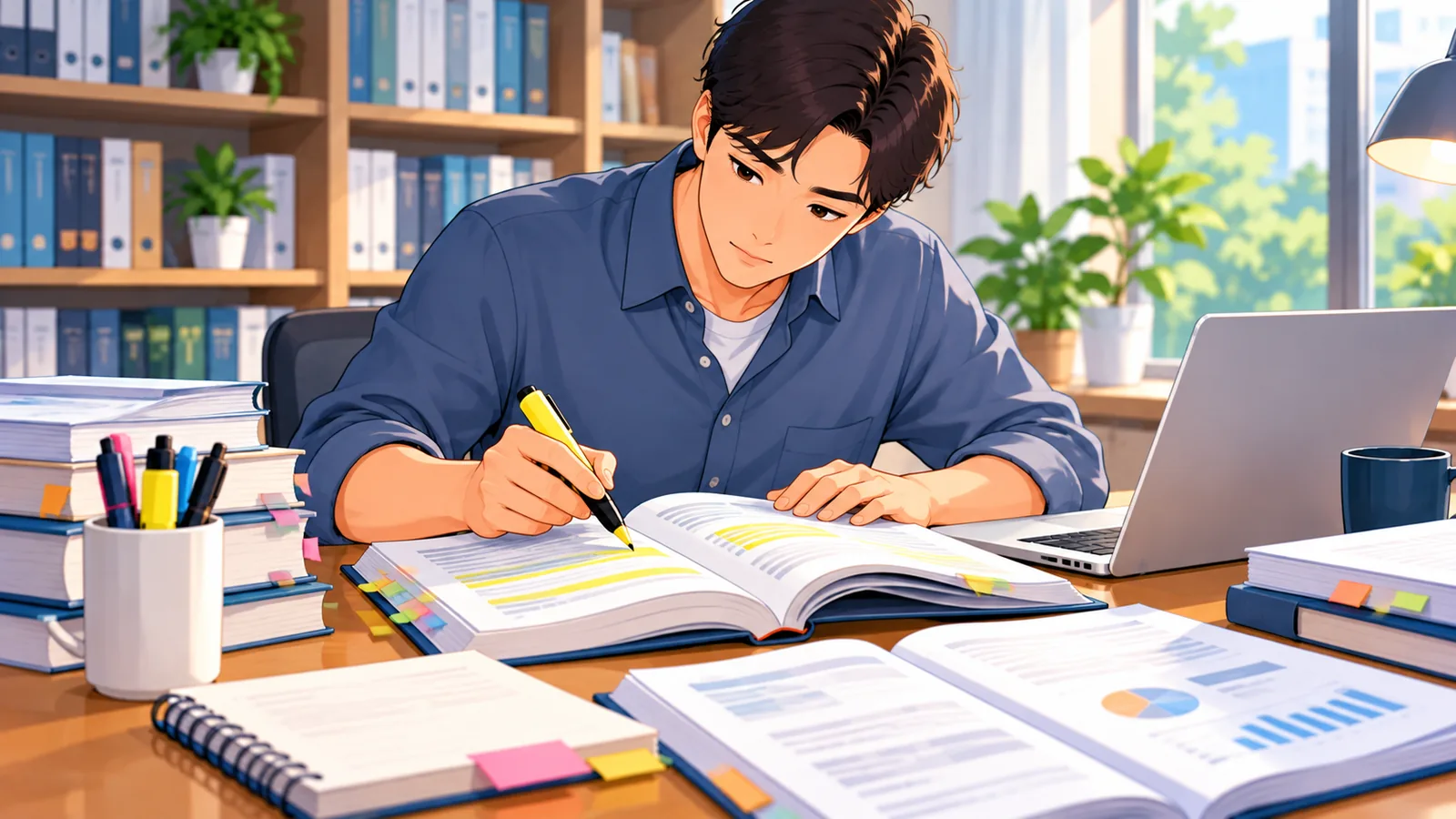 Người nghiên cứu đối chiếu tài liệu chính thức khi biên soạn bài